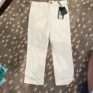 Boys white Vineyard Vines Breaker pants, size 5, NWT